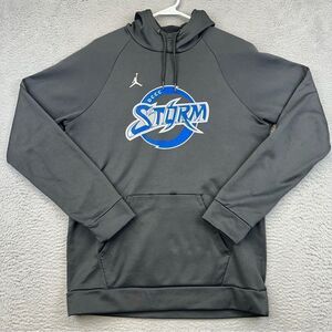 Jordan DCCC Storm Hoodie‎ Mens Medium Gray Pullover Jump Man Basketball Casual